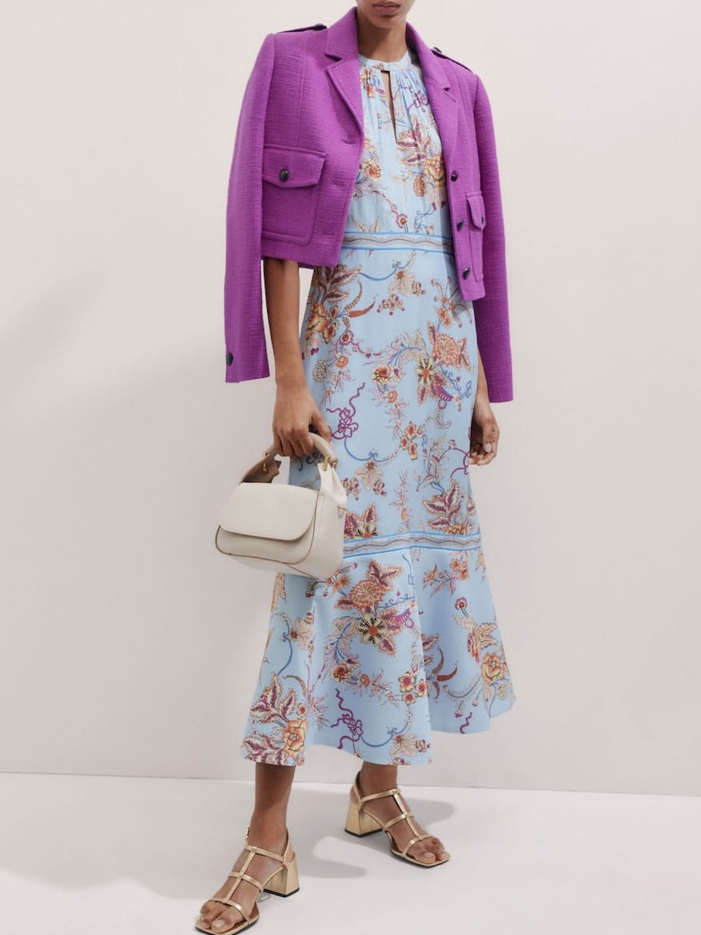 ME+EM wild bloom print maxi dress